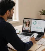 Founder reviewing monthly bookkeeping with an accountant