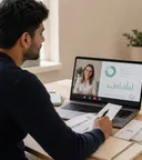Founder reviewing monthly bookkeeping with an accountant