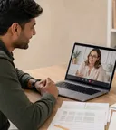 Accountant preparing a federal tax filing